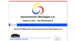 Desktop Screenshot of konzertverein-ueberlingen.de