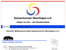 Tablet Screenshot of konzertverein-ueberlingen.de